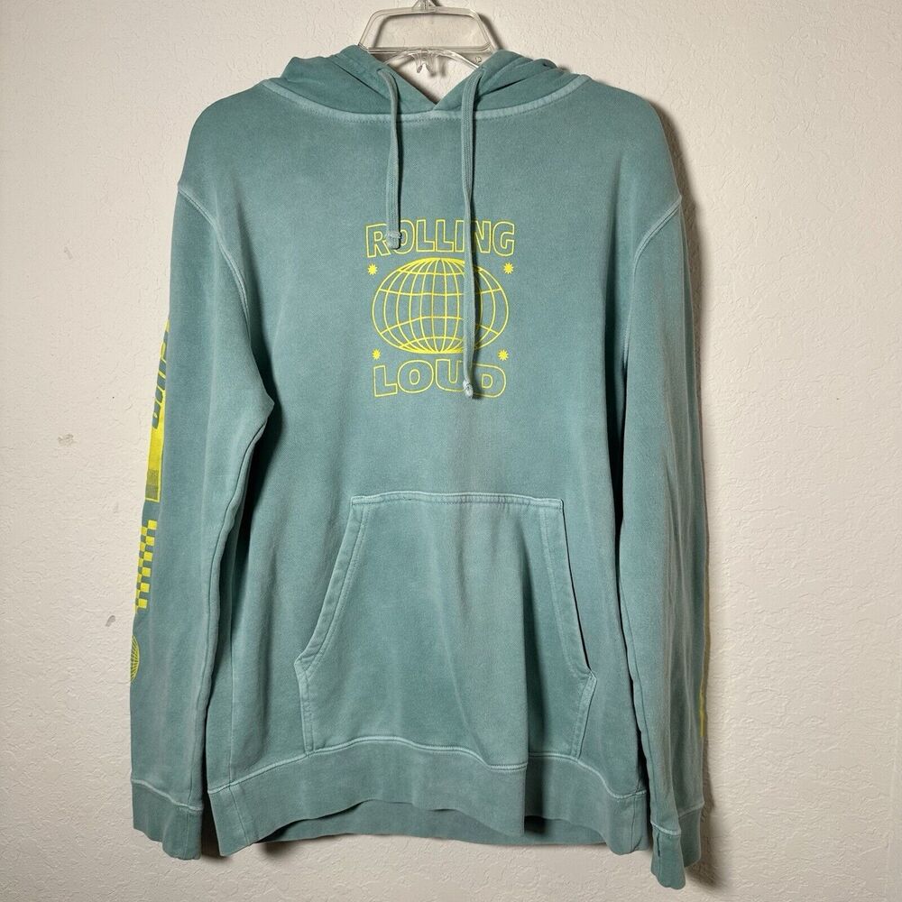 Rolling Loud Miami Hoodie 2019 Mint Green Color Size S Runs Big